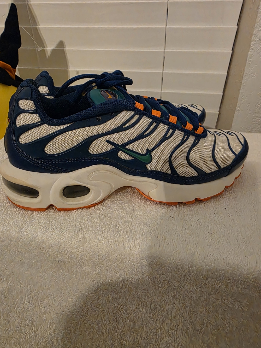 Nike Kids' Air Max Inspired Blue & White Athletic Shoes